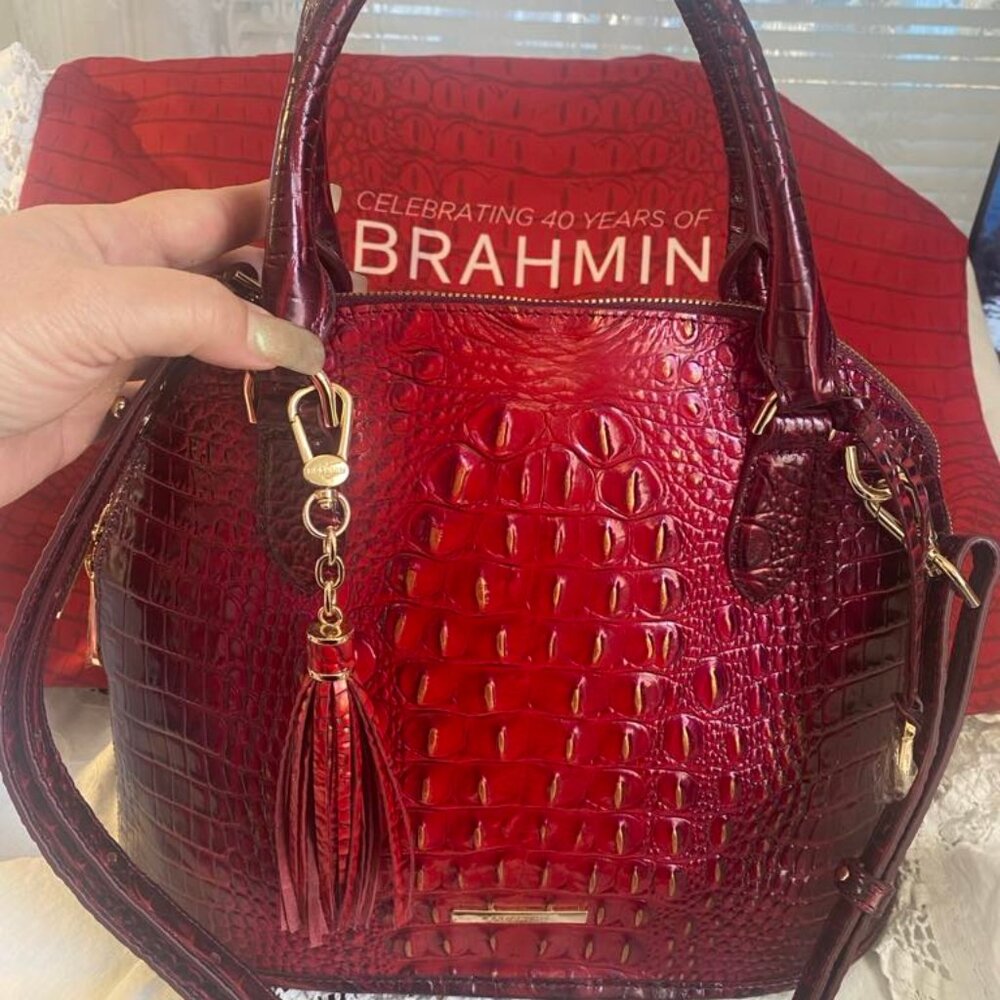 SOLD Brahmin Georgina  Ruby Ombre 40th Anniv – EUC